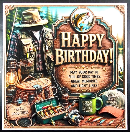 Born To Fish Mini Kit     by Linda Short