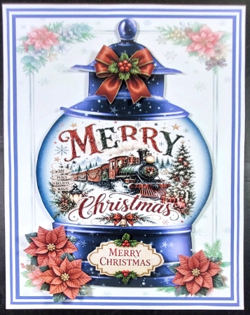 CHRISTMAS GLOBE 5x7 by Linda Short