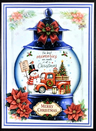CHRISTMAS GLOBE 5x7 by Linda Short