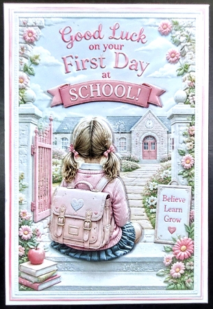first day at school girl by Linda Short