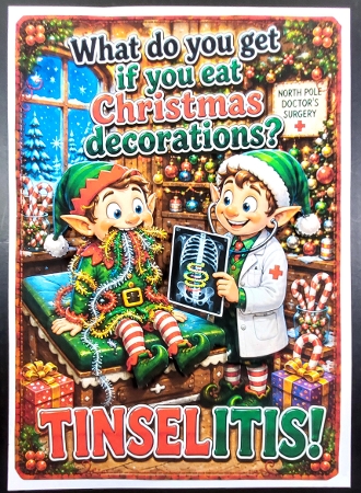 what do you get if you eat christmas decorations ? by Linda Short