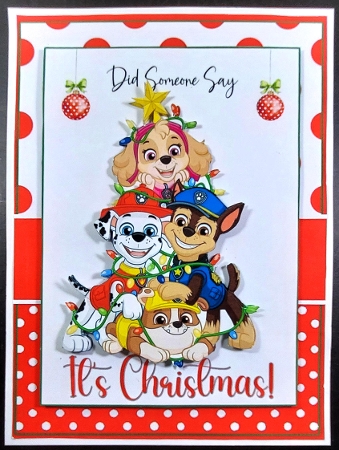 5x7 ~ Its Christmas PawPatrol by Linda Short