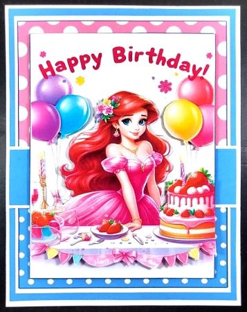 5x7 ~ Princess Happy Birthday 2 by Linda Short