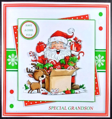 Santa and Rudolph by Linda Short