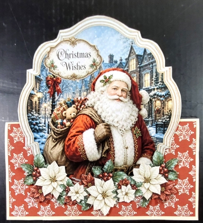 Over The Fold Vintage Father Christmas by Linda Short