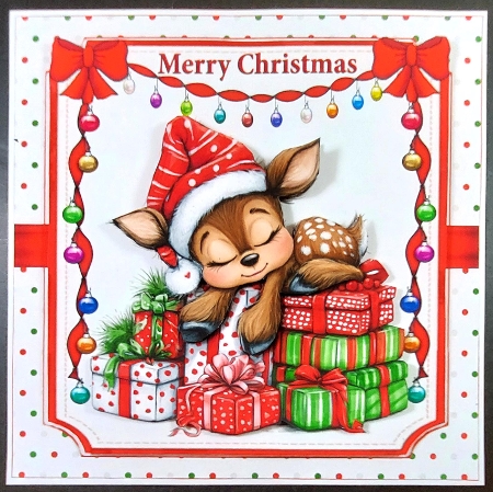 7x7 Santa and his cute friend choice of four mini kit by Linda Short
