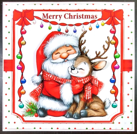 7x7 Santa and his cute friend choice of four mini kit by Linda Short