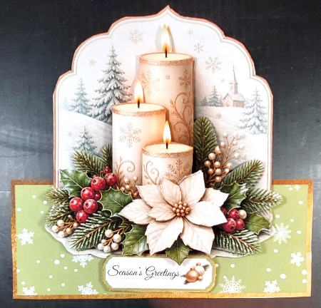 Shaped Christmas Candle 3 Mini Kit by Linda Short