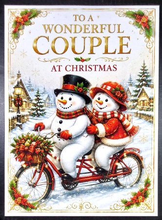 snowman wonderful couple by Linda Short