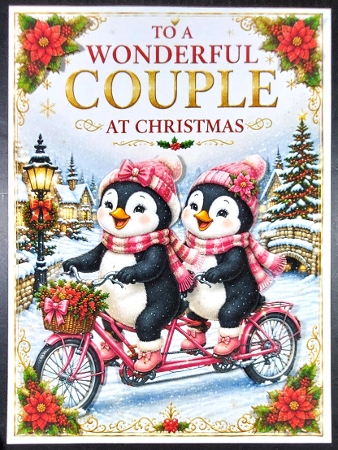 penguins female couple by Linda Short