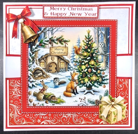 CHRISTMAS WOODLAND COTTAGE by Linda Short