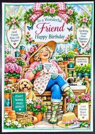 wonderful friend birthday by Linda Short