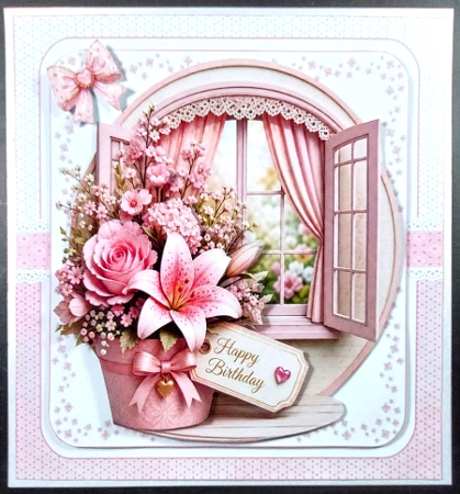 7x7 Floral wishes choice of three mini kit by Linda Short