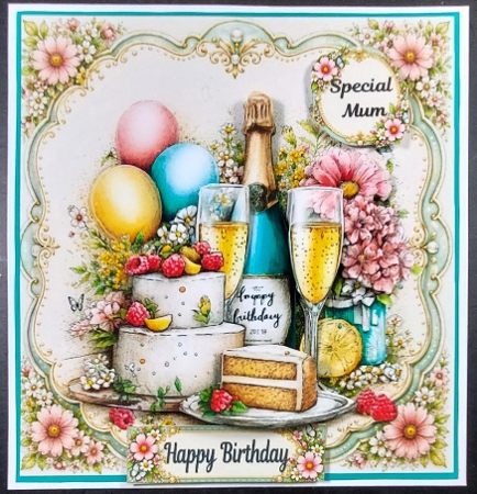A birthday celebration 6x6 by Linda Short
