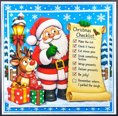 Funny Santas List Mini Kit by Linda Short