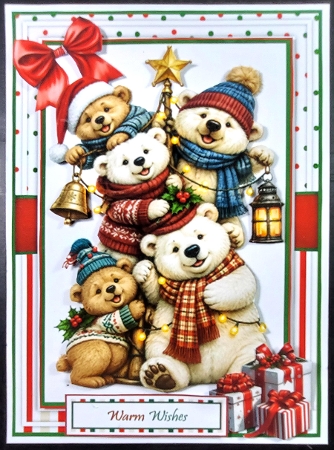 Whimsical Christmas Bears Stack Mini Kit  by Linda Short