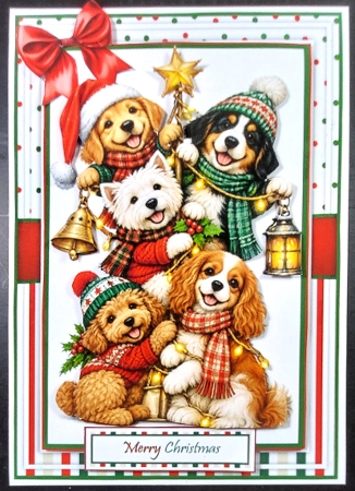 Whimsical Christmas Pups Stack Mini Kit  by Linda Short