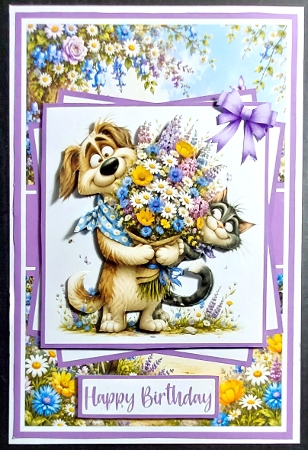 Cats & Dogs Mini Kit 5x7 (3) by Linda Short