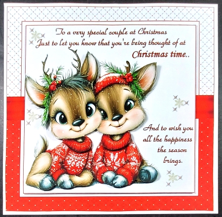 7x7 Special couple Christmas choice of four mini kit by Linda Short