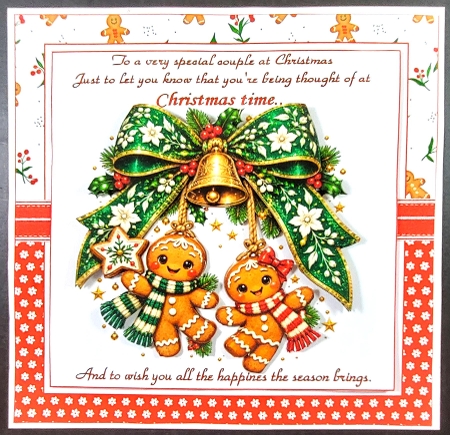 7x7 Special couple 2 Christmas choice of four mini kit by Linda Short