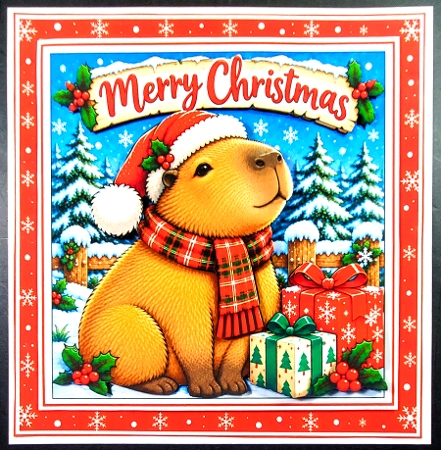 Capybara Christmas Mini Kit by Linda Short
