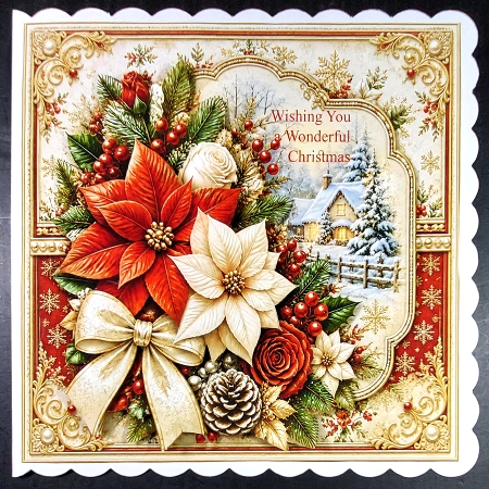 8x8 Christmas Elegance Quick Card Front with Sentiments  Featured Gallery Photo