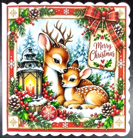Festive Deer by Linda Short