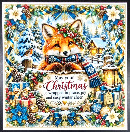 Cosy Winter Cheer Mini Kit **Includes 5X7, 6x6, 7x7 8X8 Card Bases**    by Linda Short