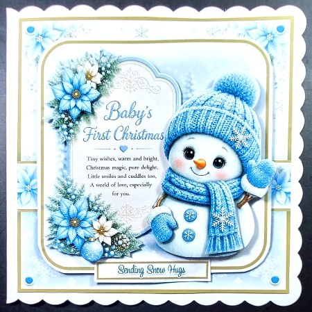 Baby Boy Snowman Mini Kit by Linda Short