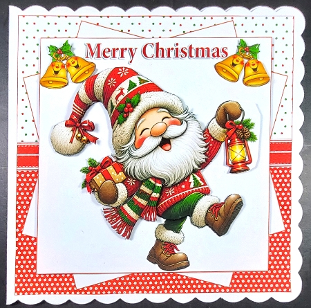 7x7 Santa Christmas wishes 2 choice of four mini kit by Linda Short