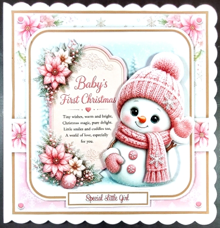 Baby Girl Snowman Mini Kit by Linda Short