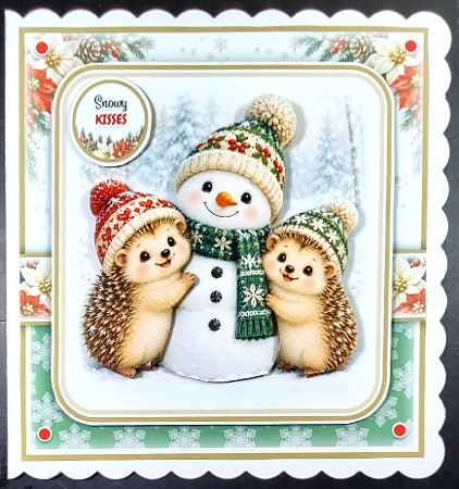 Snowy Hedge Hugs by Linda Short