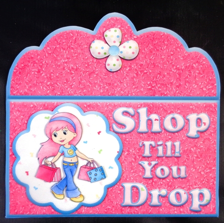 Shop Till You Drop Girls Money Wallet by Linda Short