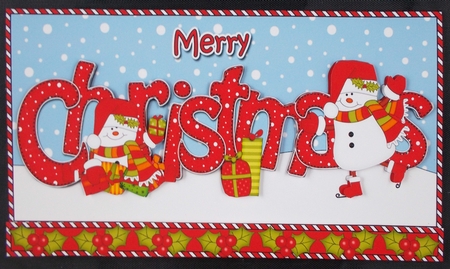 Christmas Snowmen Money or Gift Wallet Card Kit by Linda Short