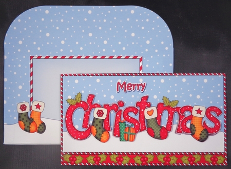 Christmas Stocking Money or Gift Wallet Card Kit by Linda Short