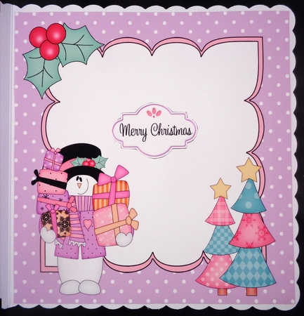 8x8 Christmas Snowman Rio's Presents Mini Kit 3D Decoupage by Linda Short