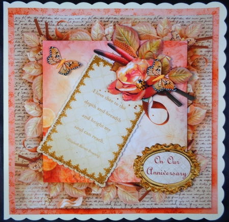 I Love Thee - Mega Decoupage 8x8 Mini Kit 3 by Linda Short