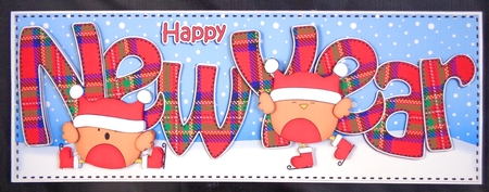Large Dl New Year Bobbin Robin 3D Decoupage by Linda Short