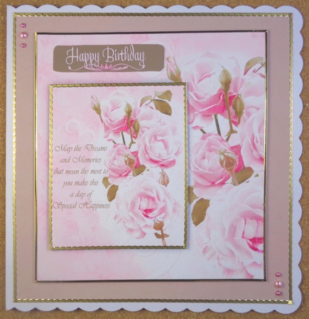 Pink Florabunda Roses Mini Kit by Linda Short