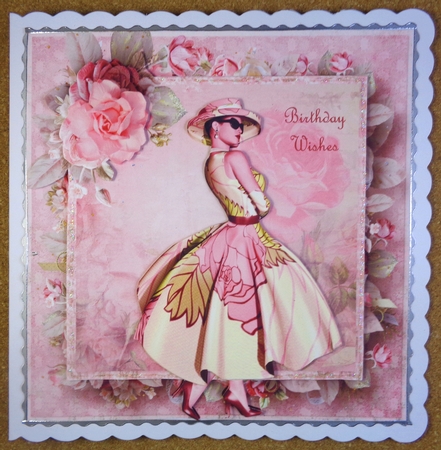 race day rose card by Linda Short