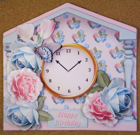Shabby Chic - Clock Card Mini Kit by Linda Short