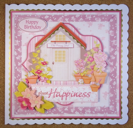 SUMMER GARDENS 7x7 Card Front - Plant Happiness by Linda Short