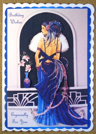 a5 shaped pyram card front by Linda Short