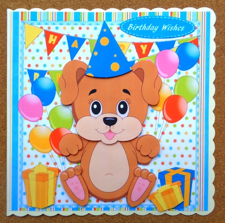 Cute Birthday Pup by Linda Short