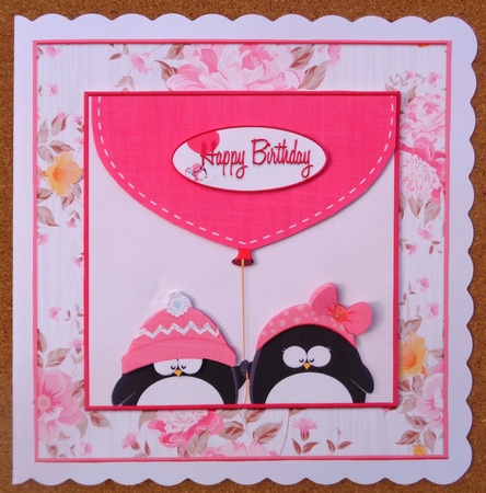 Card Topper 2 Penguin 104 by Linda Short