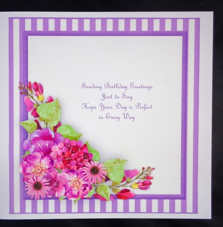 Incert Blank Spring Flowers  by Linda Short