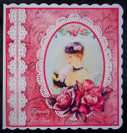 Vintage Lady Portrait Parisienne by Linda Short