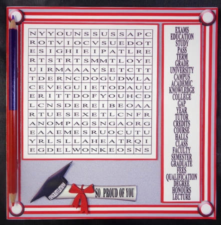 WORDSEARCH  GRADUATION by Linda Short