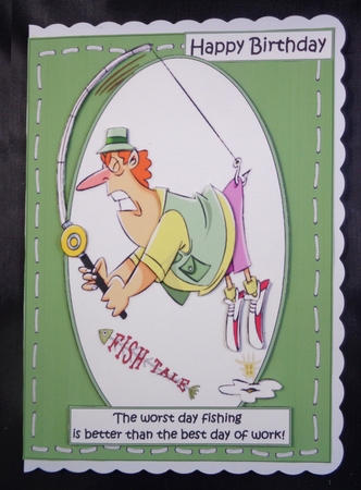 Stan loves fishing quick card by Linda Short