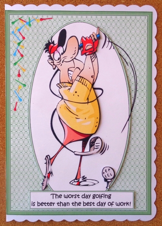 Stan loves golf quick card by Linda Short